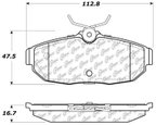 Centric 106.10820 Disc Brake Pad Set - Rear - view 6