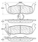 Centric 106.10870 Disc Brake Pad Set - Rear - view 6