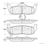 Centric 106.10870 Disc Brake Pad Set - Rear - view 1
