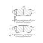 Centric 106.11010 Disc Brake Pad Set - Rear - view 6