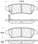 Centric 106.11010 Disc Brake Pad Set - Rear - view 5