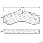 Centric 106.11360 Disc Brake Pad Set - Front or Rear - view 1