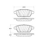 Centric 106.11610 Disc Brake Pad Set - Rear - view 7