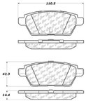 Centric 106.11610 Disc Brake Pad Set - Rear - view 6