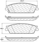 Centric 106.11940 Disc Brake Pad Set - Rear - view 5