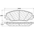 Centric 106.12110 Disc Brake Pad Set - Front - view 6
