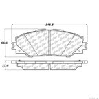 Centric 106.12110 Disc Brake Pad Set - Front - view 1