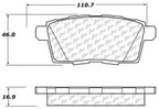 Centric 106.12590 Disc Brake Pad Set - Rear - view 5