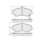Centric 106.12730 Disc Brake Pad Set - Front - view 7