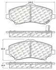 Centric 106.12730 Disc Brake Pad Set - Front - view 6