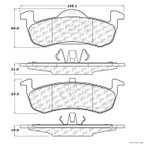 Centric 106.12790 Disc Brake Pad Set - Rear - view 1