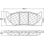 Centric 106.12930 Disc Brake Pad Set - Front - view 7
