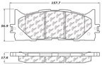 Centric 106.12930 Disc Brake Pad Set - Front - view 6