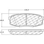 Centric 106.13040 Disc Brake Pad Set - Rear - view 7