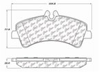 Centric 106.13180 Disc Brake Pad Set - Rear - view 5