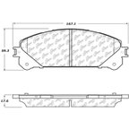 Centric 106.13240 Disc Brake Pad Set - Front - view 7