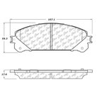 Centric 106.13240 Disc Brake Pad Set - Front - view 6