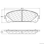Centric 106.13240 Disc Brake Pad Set - Front - view 1