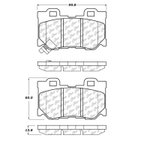 Centric 106.13470 Disc Brake Pad Set - Rear - view 2