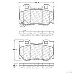 Centric 106.13470 Disc Brake Pad Set - Rear - view 1