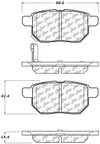 Centric 106.13540 Disc Brake Pad Set - Rear - view 6