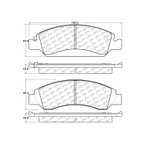 Centric 106.13630 Disc Brake Pad Set - Front - view 7