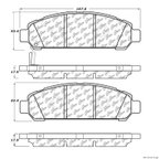 Centric 106.14010 Disc Brake Pad Set - Front - view 1