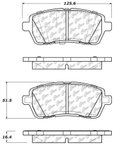 Centric 106.14540 Disc Brake Pad Set - Front - view 6