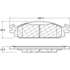 Centric 106.15080 Disc Brake Pad Set - Front - view 7