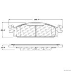 Centric 106.15080 Disc Brake Pad Set - Front - view 1