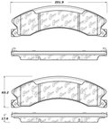 Centric 106.15651 Disc Brake Pad Set - Rear - view 6