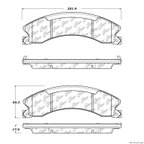 Centric 106.15651 Disc Brake Pad Set - Rear - view 1