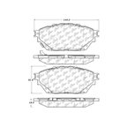 Centric 106.16820 Disc Brake Pad Set - Front or Rear - view 5