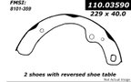 Centric 111.03590 Drum Brake Shoe - Rear - view 1
