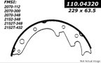 Centric 111.04320 Drum Brake Shoe - Front - view 1