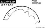 Centric 111.04810 Drum Brake Shoe - Rear - view 1