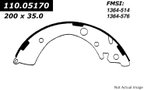 Centric 111.05170 Drum Brake Shoe - Rear - view 1