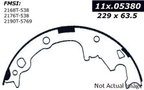 Centric 111.05380 Drum Brake Shoe - Rear - view 1