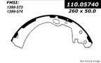 Centric 111.05740 Drum Brake Shoe - Rear - view 1