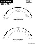 Centric 111.06000 Drum Brake Shoe - Rear - view 1