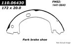 Centric 111.06430 Parking Brake Shoe - Rear - view 1