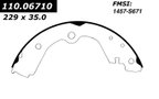Centric 111.06710 Drum Brake Shoe - Rear - view 5
