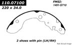 Centric 111.07100 Drum Brake Shoe - Rear - view 1