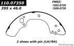 Centric 111.07350 Drum Brake Shoe - Rear - view 1