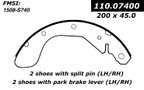 Centric 111.07400 Drum Brake Shoe - Rear - view 4