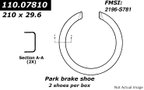 Centric 111.07810 Parking Brake Shoe - Rear - view 1