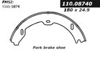 Centric 111.08740 Parking Brake Shoe - Rear - view 3