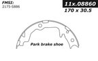 Centric 111.08860 Parking Brake Shoe - Rear - view 3