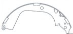 Centric 111.09590 Drum Brake Shoe - Rear - view 1