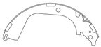 Centric 111.09600 Drum Brake Shoe - Rear - view 3
